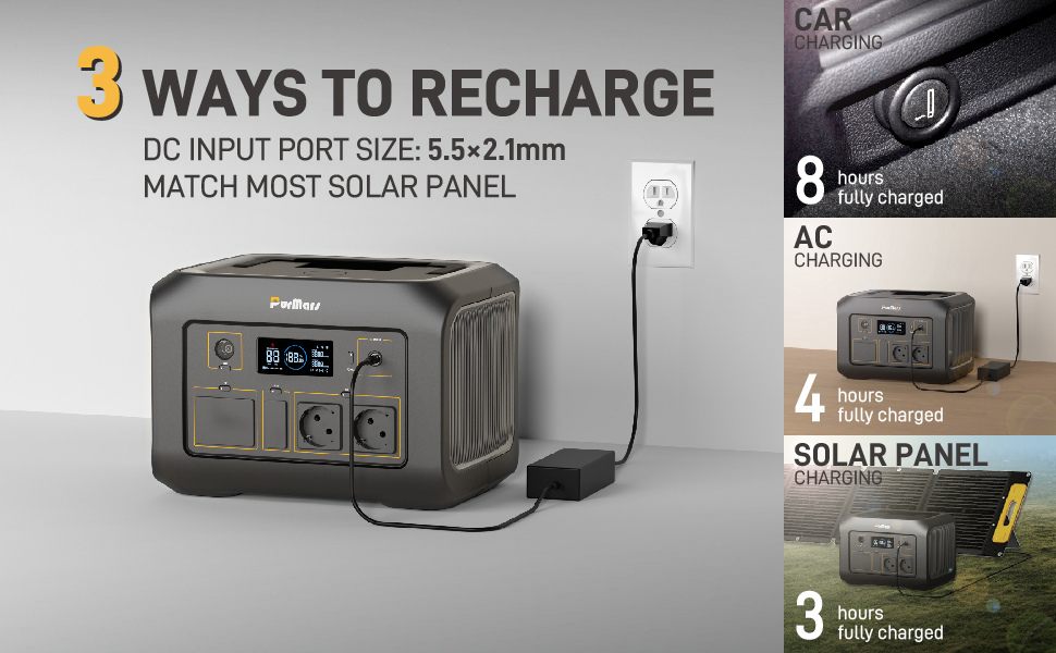 Portable Power Station P600|600W|Wireless Charging