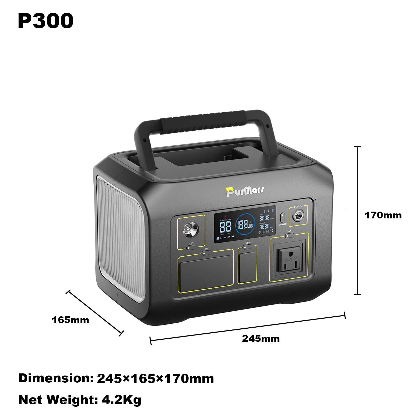 Estación de energía portátil P300|300W